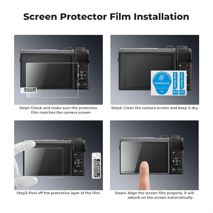 K&F CONCEPT 3 Pack Camera Screen Protector Compatible - Image 5
