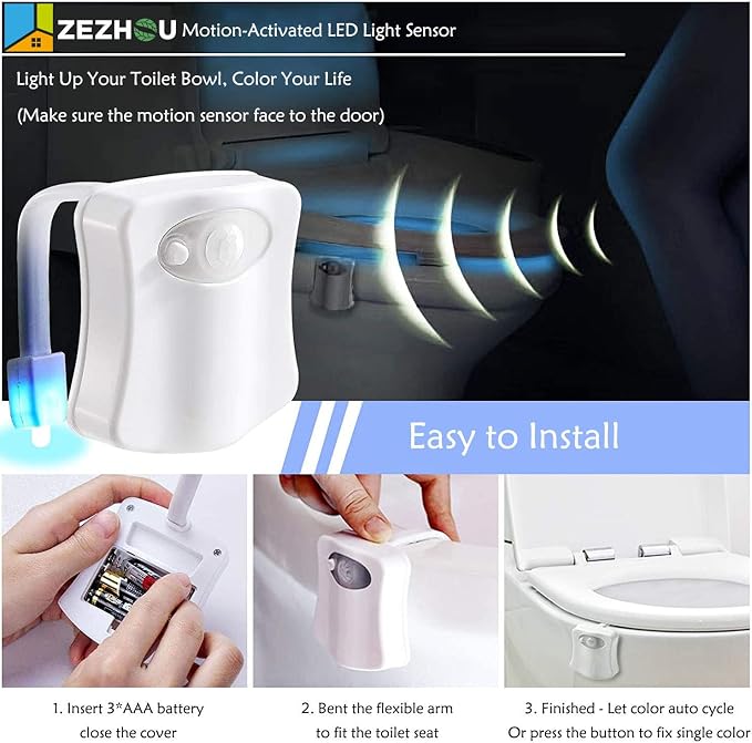 Toilet Night Light Motion Sensor - Image 4
