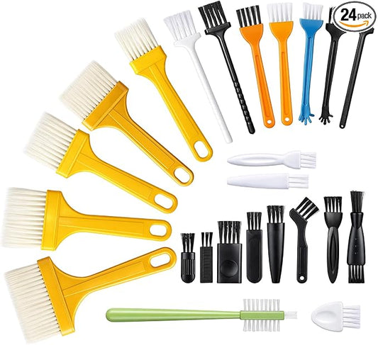 24 Pcs Small Cleaning Brush Mini Anti Static Brush Keyboard Brushes Electronic by Unknown