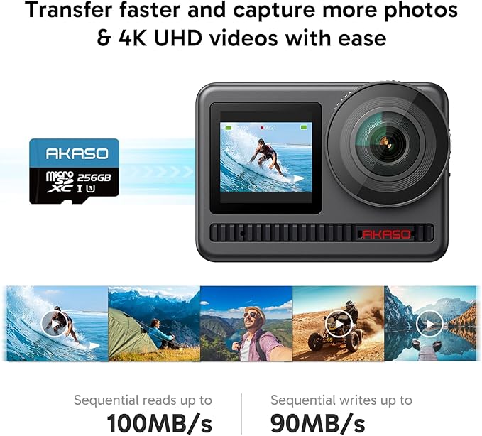 AKASO 256GB microSDXC U3 Memory Card - Image 2