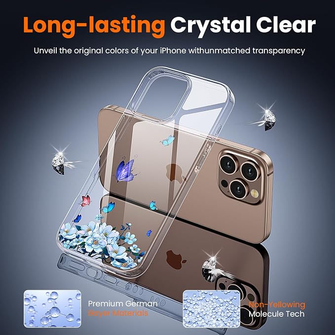 toushion 3 in 1 for iPhone 16 Pro Case Clear, Screen Protector *1 & Camera Lens - Image 4