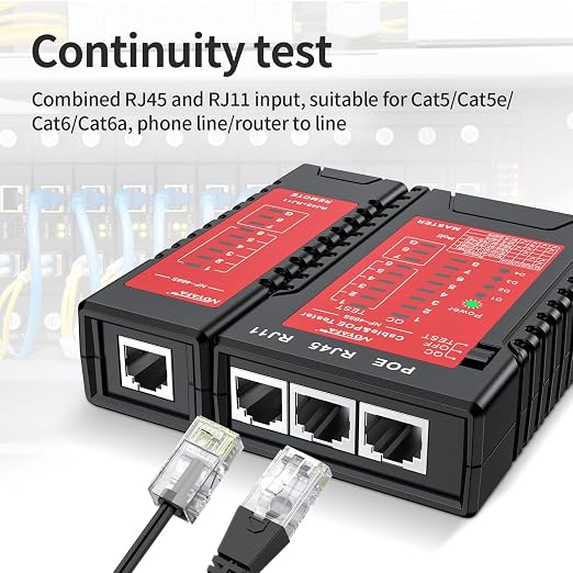 NOYAFA NF-468S Network Cable Tester, RJ45 Ethernet Cable Tester - Image 7