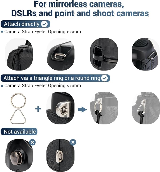 JJC Soft Camera Hand Strap Wrist Strap - Image 6