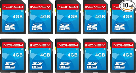 SD Card 4GB, 10 Packs Class 4 4GB Flash Memory Card MLC Standard Secure Digital by READYXIO