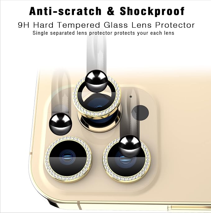 Bling Diamond Individual Camera Lens Protector - Image 5
