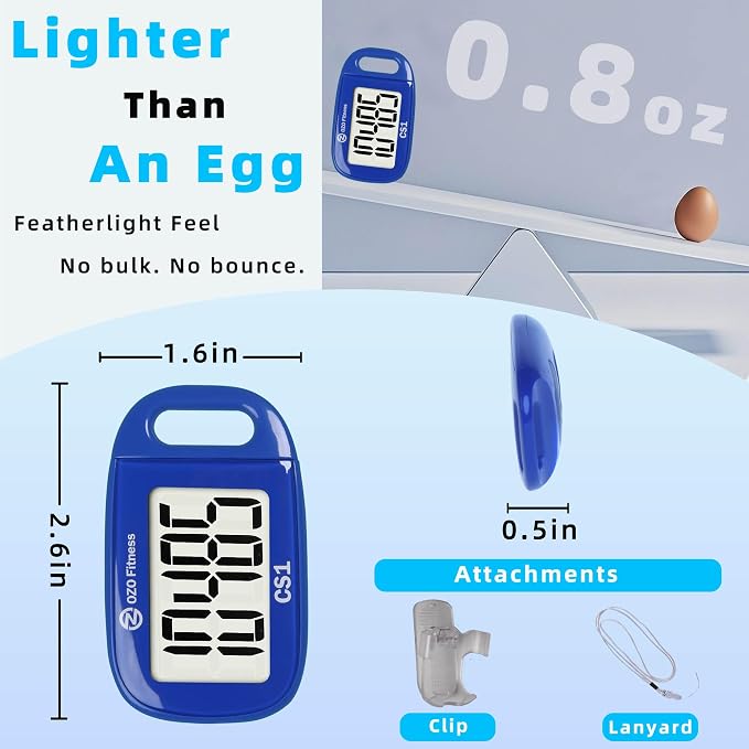 Clip-on 3D Pedometer for Walking Steps Counter - Image 3