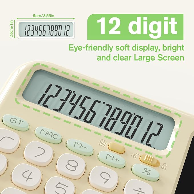 Desk Basic Calculator with Notepad - Image 4