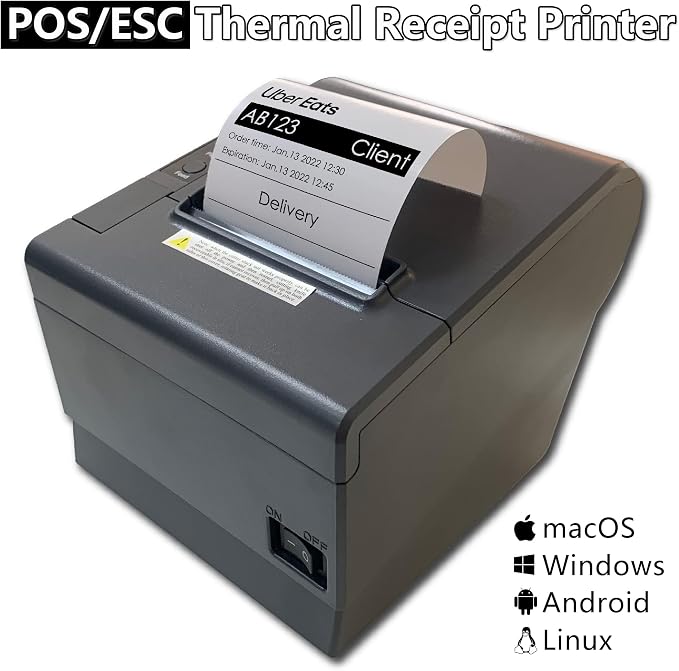 MR.BOSS Thermal Receipt Printer PaperWidth 3” Cash Register Dual WiFi Bluetooth - Image 3