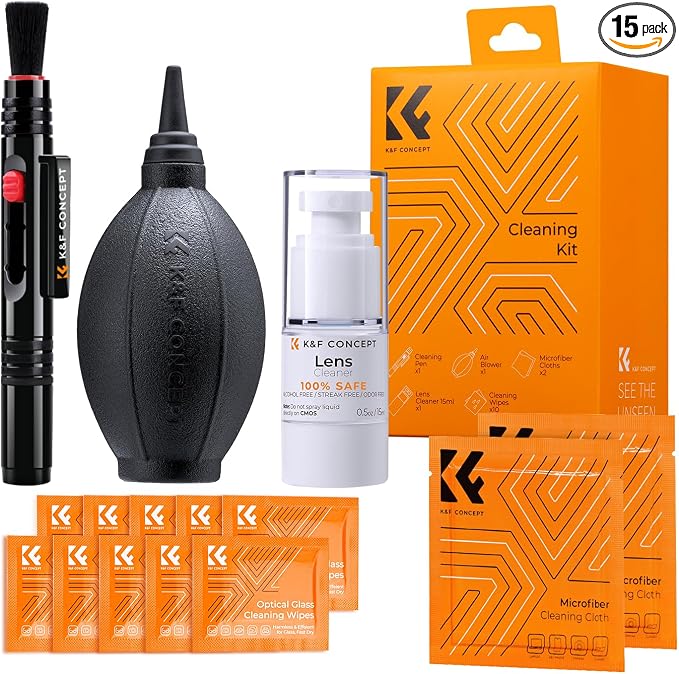 K&F CONCEPT 15-in-1 Camera Lens Cleaning Kit by KFCONCEPT
