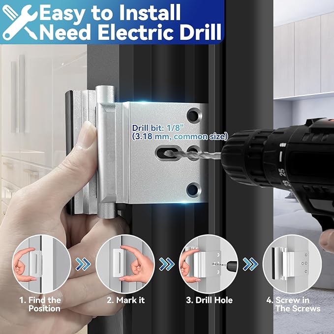 Door Reinforcement Lock Withstands 800lbs of Force - Image 3