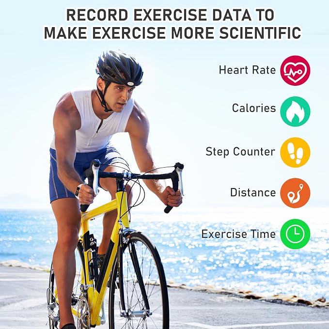 Fitness Tracker with 24/7Heart Rate, Blood Pressure, Sleep Tracking, Activity - Image 4
