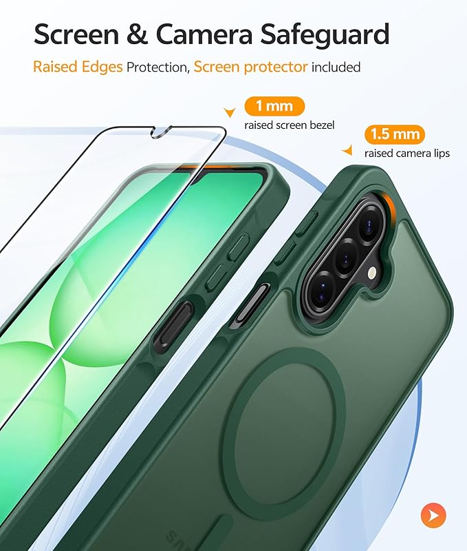 FNTCASE for Galaxy A17/A16 5G Phone Case: for Samsung A17 Cases Matte - Image 4