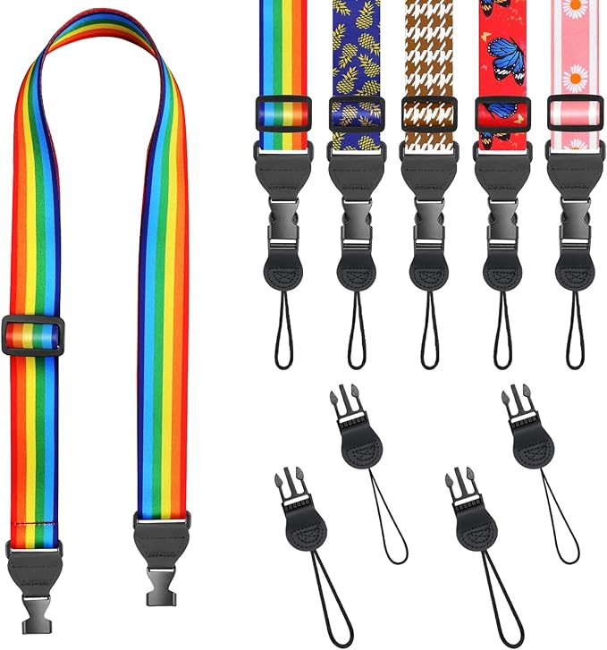 FIEIL Rainbow Stripe Shoulder Strap, Adjustable Camera Strap by FIEIL