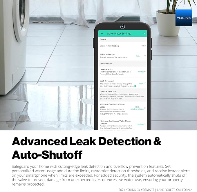 YoLink FlowSmart All-in-One Smart Water Meter & Shutoff - Image 3