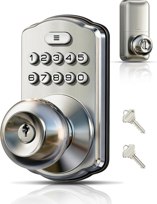 Veise KS03 Keypad Door Knob Lock, Keyless Entry Digital Lock by Veise