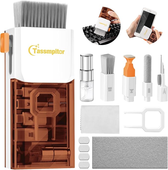 Tassmpitor Laptop Screen Keyboard Cleaner Kit, All in 1 Electronics Cleaning by Tassmpitor