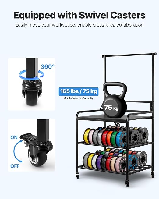 VEVOR 3D Printer Filament Storage Rack - Image 3