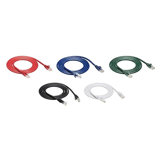 Amazon Basics 10Gbps High-Speed Cat6 Ethernet Patch Internet Cable, 5 Foot by AmazonBasics
