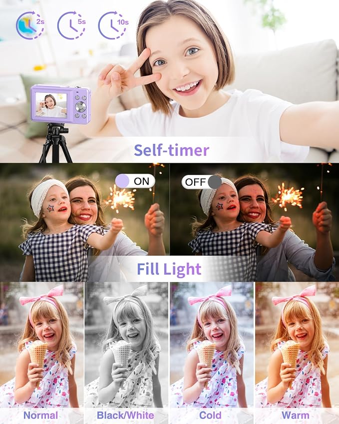 Digital Camera, FHD 1080P Point and Shoot Camera - Image 7