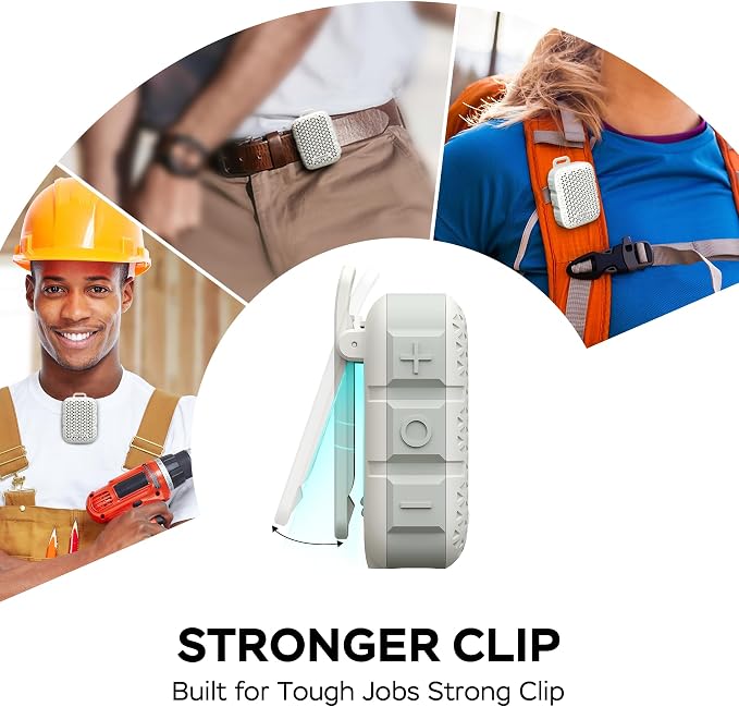 INSMY Wearable Bluetooth Speakers, IP67 Waterproof, Clip-On Portable Small - Image 4
