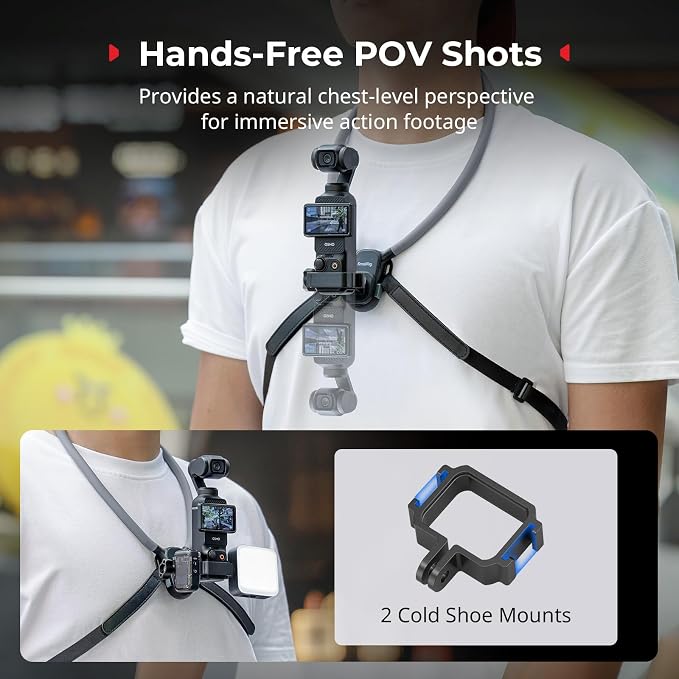 SMALLRIG Magnetic Neck Mount for DJI Pocket 4/3/OSMO 360/Nano/Action 6/5 Pro/4 - Image 4