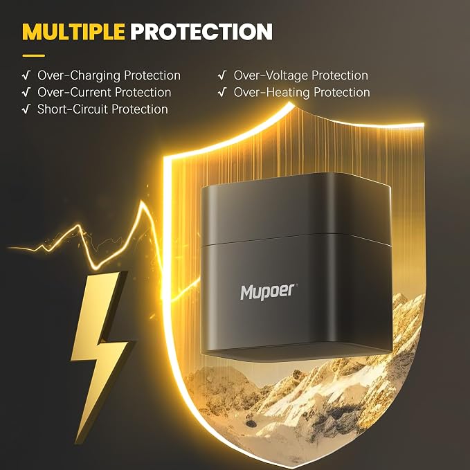 Mupoer Rechargeable Lithium Batteries AA 8-Pack - Image 7