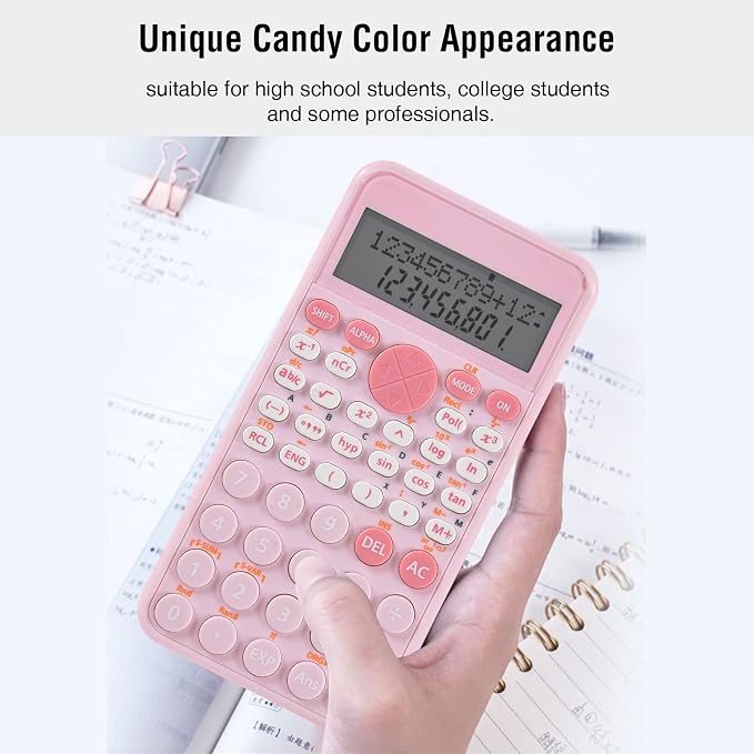 EooCoo 2-Line Standard Scientific Calculator, Portable and Cute School Supplies - Image 6