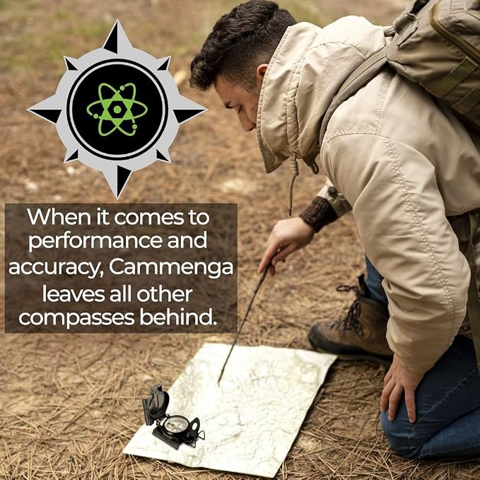 Cammenga Official US Military Tritium Lensatic Compass, Accurate Waterproof - Image 9