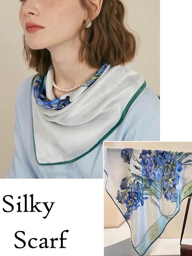 Silky Scarf for Women Lightweight Satin Bandanas Neck Hair Wrap For Sleeping - Image 6