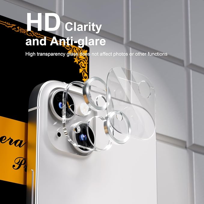 for 6 Pack iPhone 15 / iPhone 15 Plus Camera Lens Protector 9H Tempered Glass - Image 7