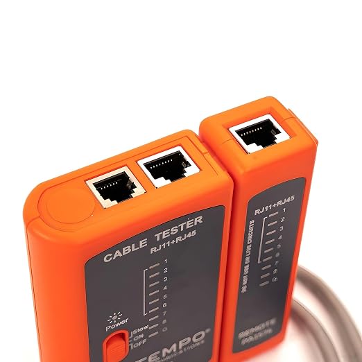 TEMPO PA1574 RJ45 Network Cable Tester, Ethernet Cable Tester, Cat5 Cable Tester - Image 2