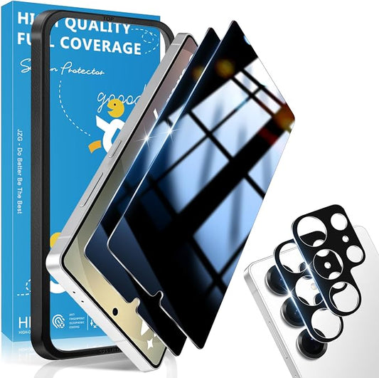 2+2 Pack for Samsung Galaxy S25 Ultra Privacy Screen Protector and Lens by JavoYion