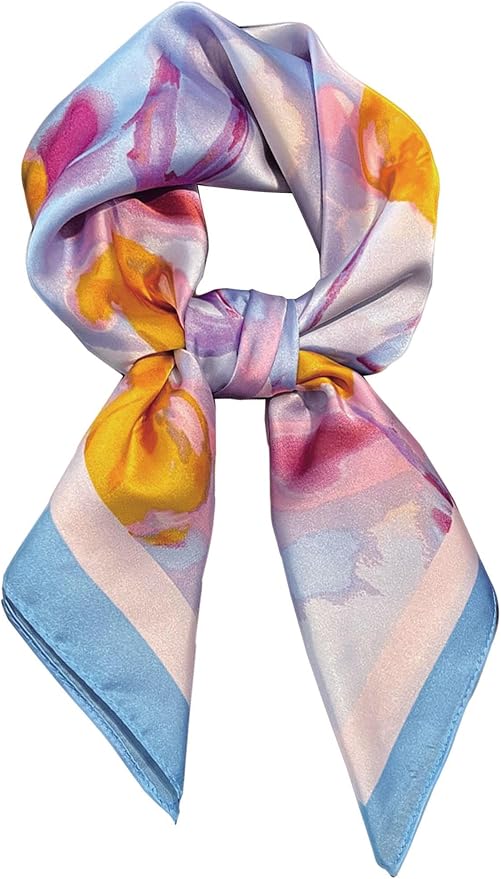 Silky Scarf for Women Lightweight Satin Bandanas Neck Hair Wrap For Sleeping by OnllhNiceScarfForWomen