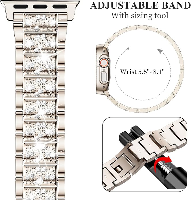 Mosonio Compatible with Apple Watch Band 38mm 40mm 41mm 42mm 44mm 45mm 46mm - Image 5
