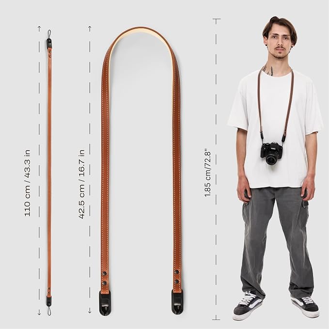 C Coiro Thin Leather Camera Strap - Image 7