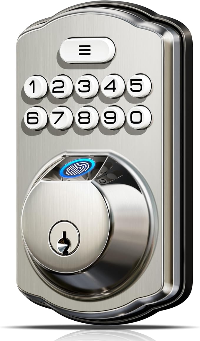 Veise KS02A Fingerprint Keyless Entry Door Lock, Auto Lock, Electronic Keypad by Veise