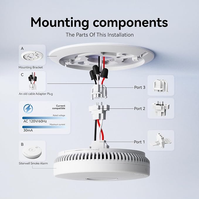 SITERWELL GA6217K Quick Connect Smoke Detector Adapter Plug - Image 3