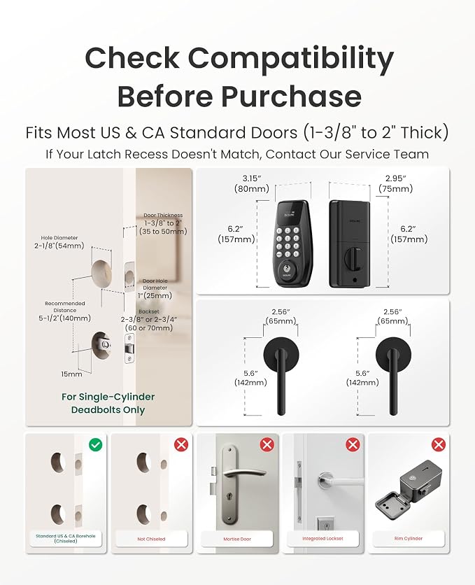 DESLOC C100 Keyless Entry Door Lock - Image 7