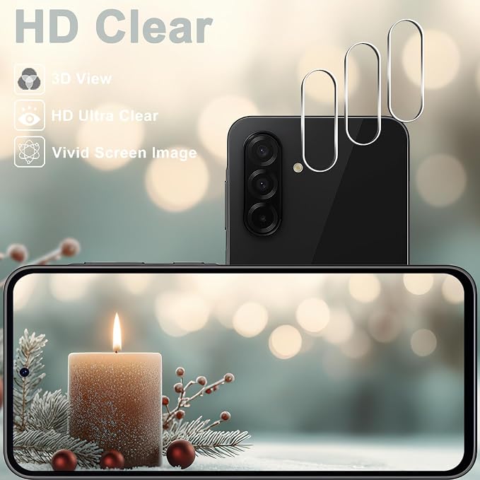 Galaxy A26 5G Screen Protector + Camera Lens Protector, 9H Tempered Glass - Image 4