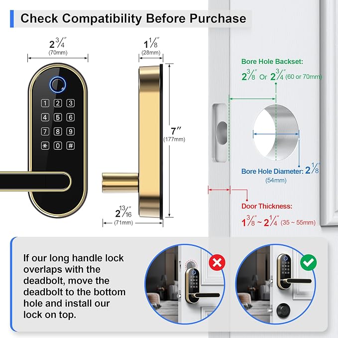 Bluetooth Fingerprint Smart Lock - Image 8