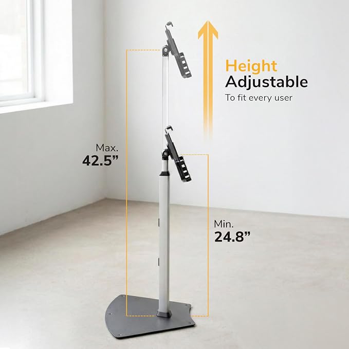 Mount-It! Anti-Theft Universal iPad & Samsung Tablet Floor Stand Kiosk - Image 5