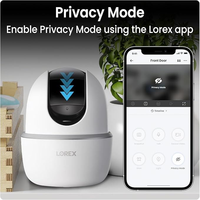 Lorex Pan & Tilt Indoor Wi-Fi Security Camera | 360° Pan & Tilt | Person - Image 5