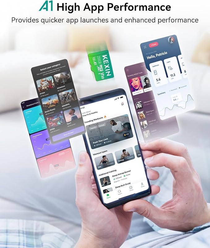 KEXIN 256GB Micro SD Card with Adapter - Image 4