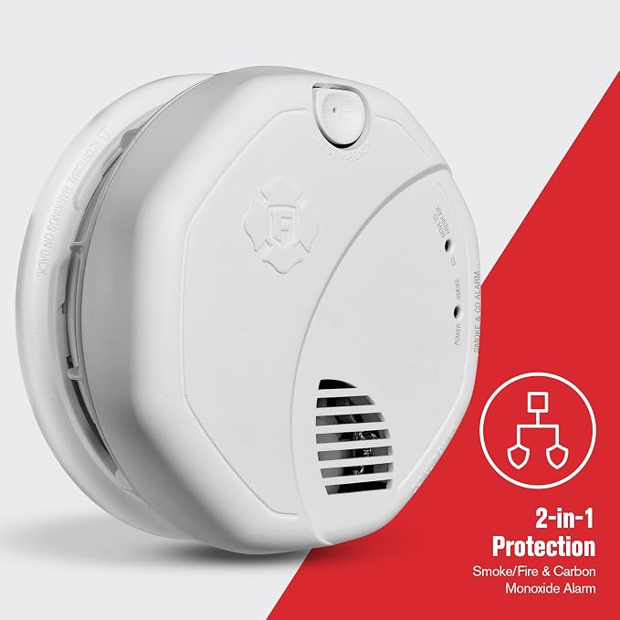 New 2025 First Alert SMCO410 Z-Wave Battery-Powered Smoke Detector & Carbon - Image 4