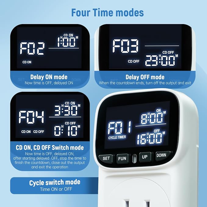 Digital Temperature Controller, 15A/1800W Thermostat Outlet - Image 4