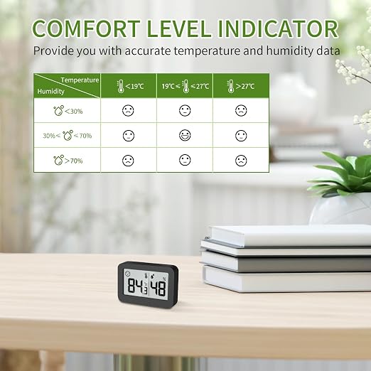 DOOMAY Mini Hygrometer Indoor Thermometer, Humidity Gauge - Image 5