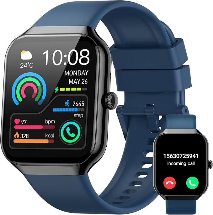 Smart Watch for Men Women, 1.96" HD Smartwatch by Jugeman