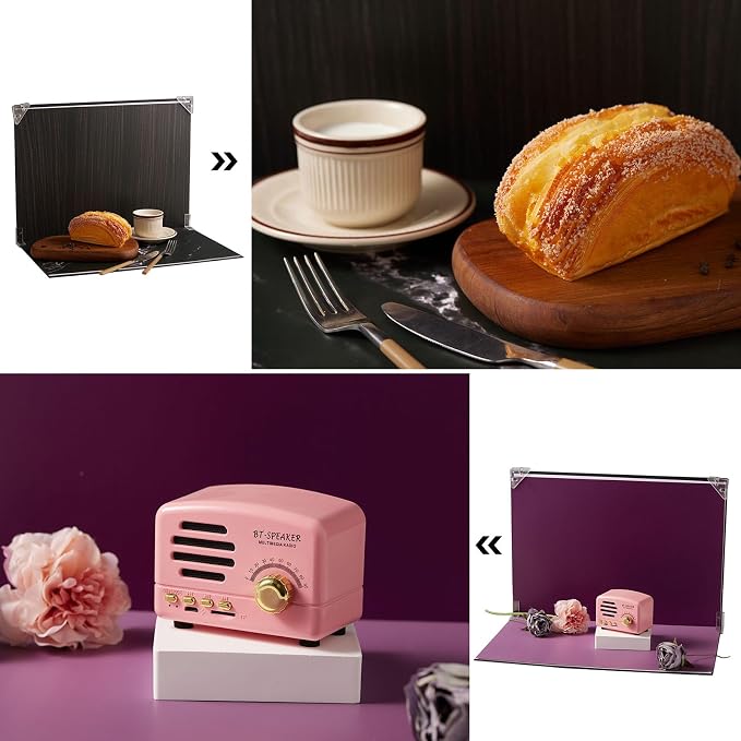 BYSTONE Photo Backdrop Board for Product Photography, 16.5 x 11.7 in Tabletop - Image 3