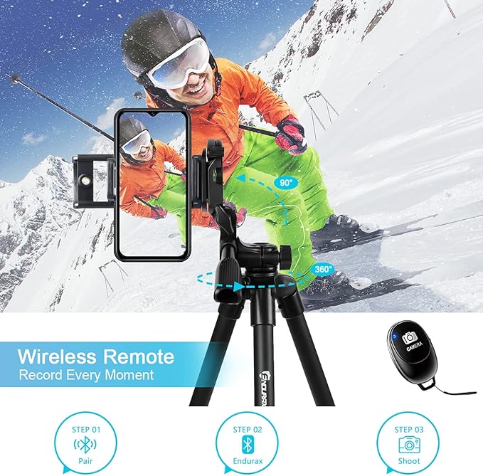 Endurax 60'' Camera Tripod Camera Stand - Image 4