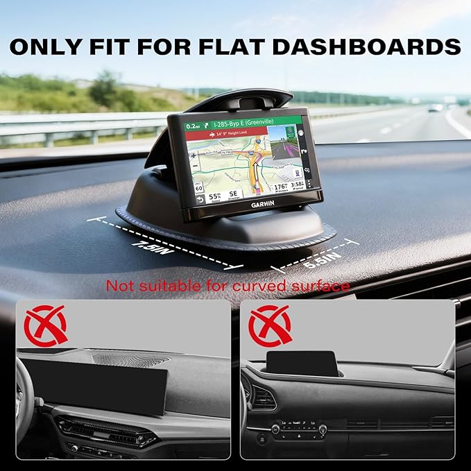 APPS2Car GPS Car Truck Mount, Non-Slip GPS Bean Bag Dash Mount 2-in-1 Anti-Skid - Image 6